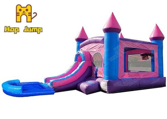 Özelleştirilmiş Renkli Şişme Bouncer Combo Bounce Castle Açık Hava Eğlencesi