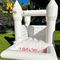 10ft 0.55mm PVC Beyaz Düğün Şişme Fedai Kale Evi Çocuk Jumper