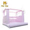 PVC Pembe Düğün Şişme Sıçrama Evi 0.55mm 13ft Kale UV Dayanıklı