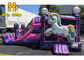 Ticari Unicorn Çocuklar Şişme Bouncer Combo Bouncy Castle Şişme Combo Slide Zıplayan Kale