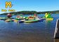 Yetişkinler Çocuklar PVC Tente Şişme Su Parkı Yüzen Su Oyun Alanı