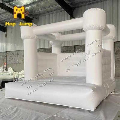 10ft Mini Şişme Sıçrama Evi Beyaz Yaşam Dolu Kale Partisi