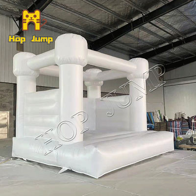 Yetişkinler Yangın Önleme için 10ft PVC Beyaz Düğün Kalesi Şişme Fedai Evi